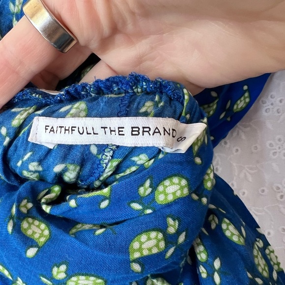 Faithfull The Brand Revolve Blue Romper - Vision Paisley Romper with Tassels - Picture 7 of 7